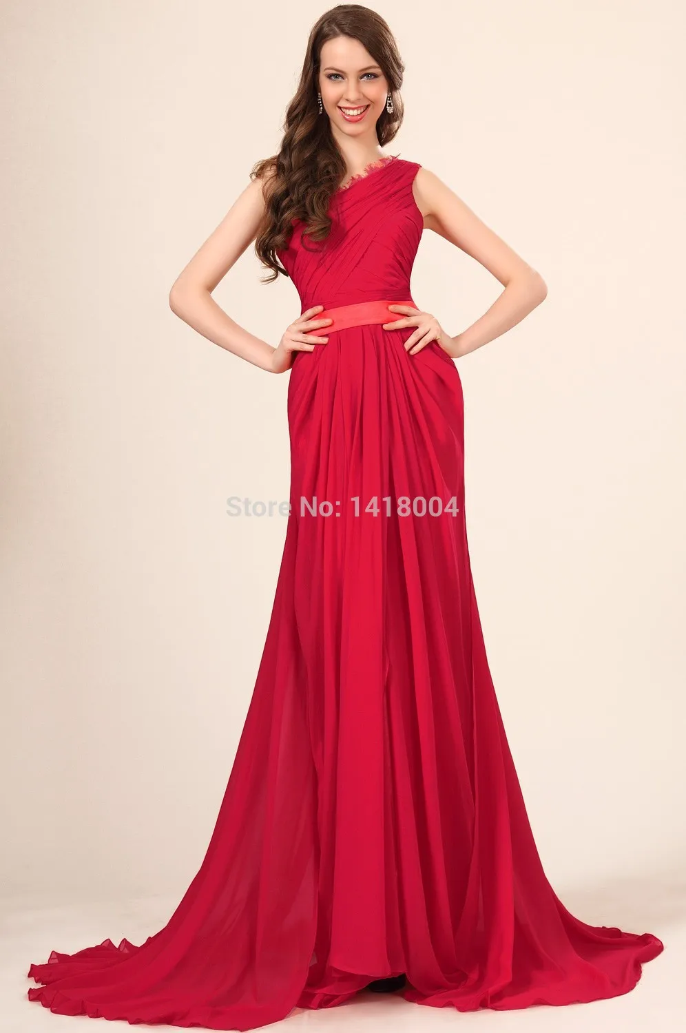 22New Arrival Mermaid One Shoulder Prom Gowns Sexy Maxi Dress Colorful Lace Pleats Open Top Quality Party Evening Elegant | Свадьбы и