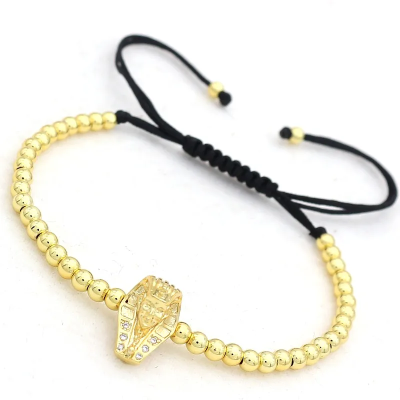 Брендовый милый Мишка очаровательный браслет Сфинкс для мужчин и женщин модные