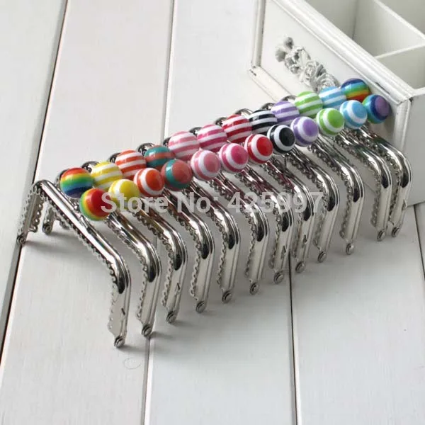 10 шт./лот полоса леденец бусины в виде сладостей металлическая рамка для кошелька