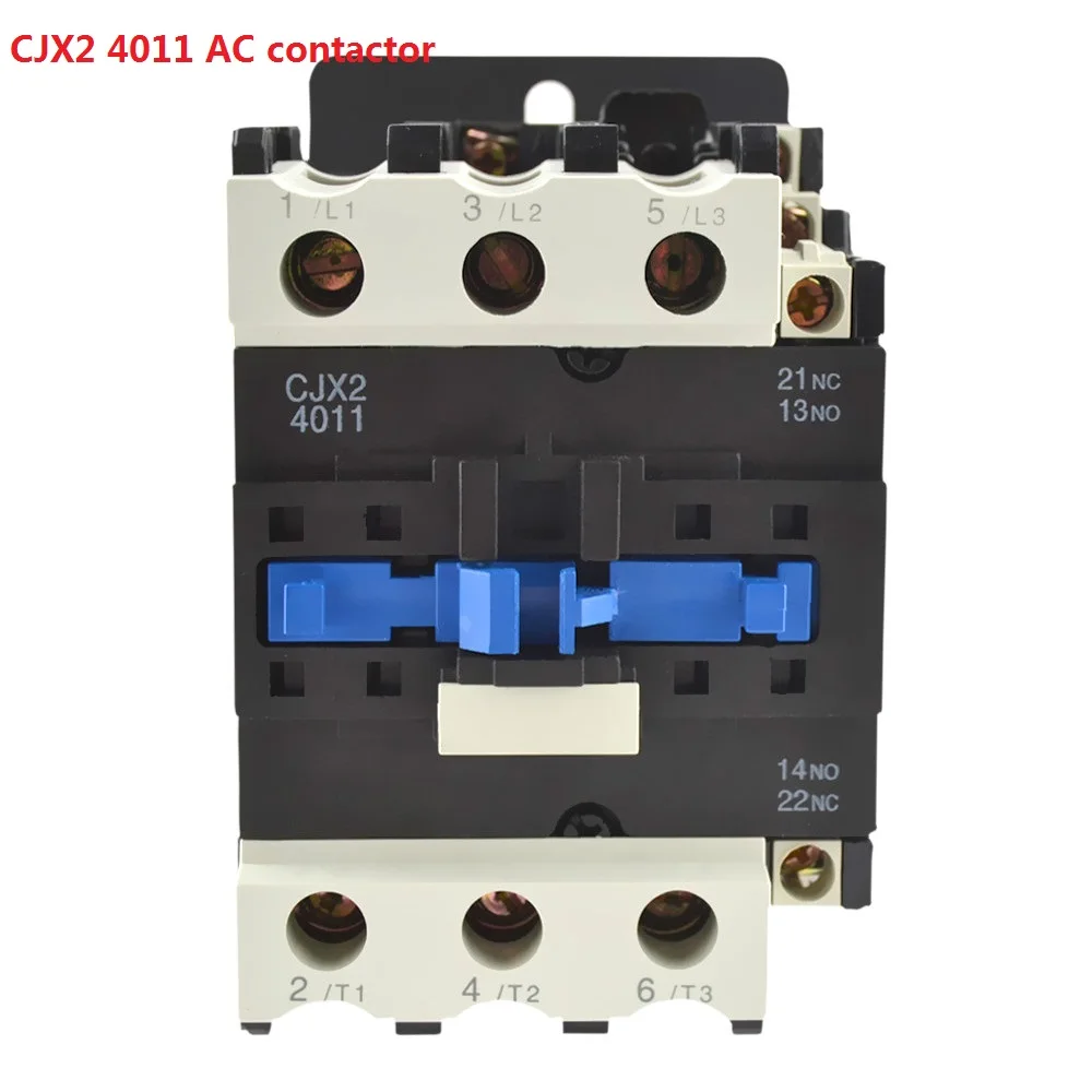 Контактор CJX2 4011 40A 3P NO + NC контактор переменного тока 40 LC1 D40 серии 220V 380V 110V 127V 48V 36V