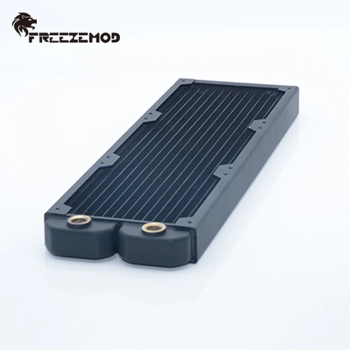 FREEZEMOD компьютер водяное охлаждение медный радиатор 14 плоская трубка однослойный медный плавник для вентилятора 12 см. TSRP-TW360