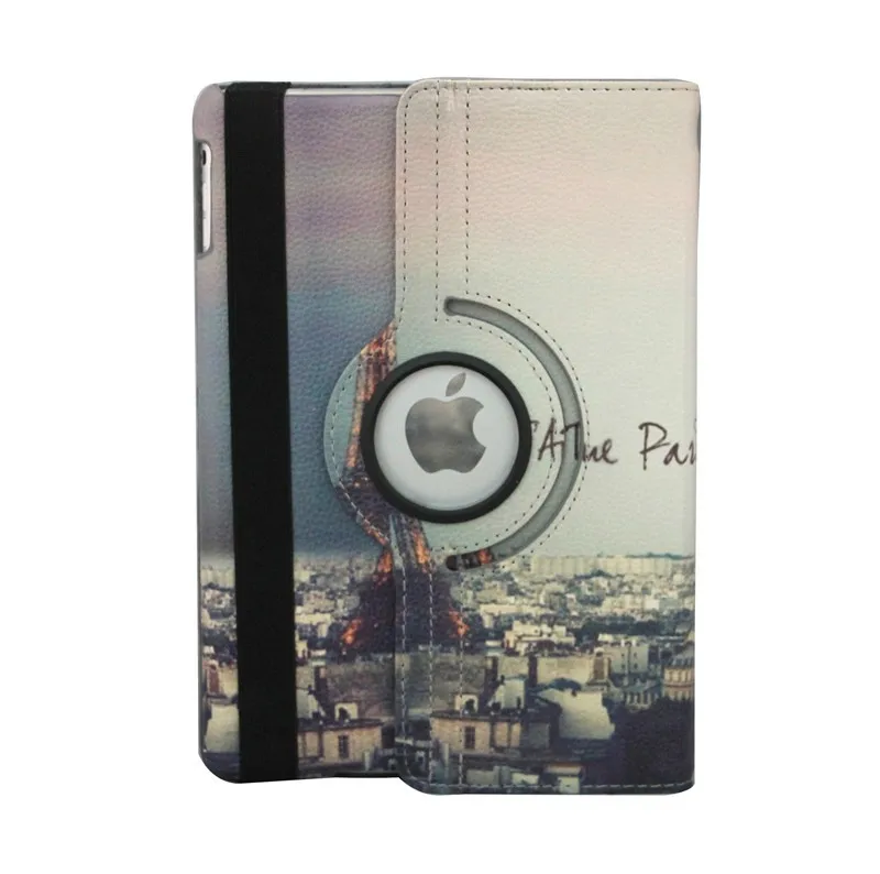 2014 New Fashion Luxury Europe Retro Flag Effeil Tower PU Leather Flip Stand Case Cover for ipad Air For 5 | Компьютеры и офис