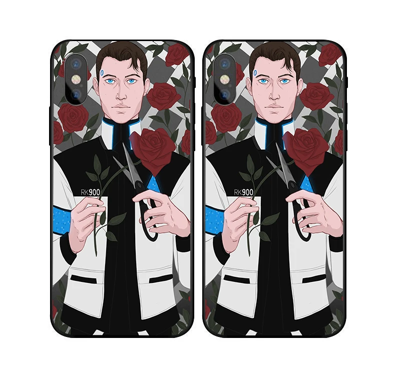 Чехол для телефона с Android RK900 Connor для iPhone X, 8, 6 s, 7 Plus, 5S, Detroit, чехол для samsung s8, s9 plus, S6, S7 Edge