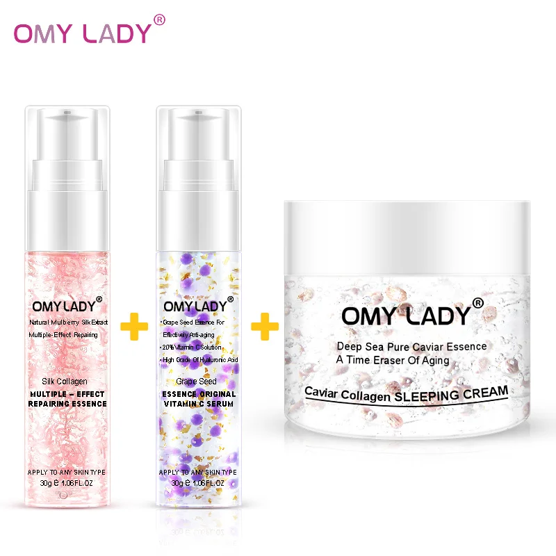 csptmm OMY LADY Шелковая коллагеновая Сыворотка для лица, сужение пор, ремонт, анти старение Отбеливание, ремонт, усадочная подтяжка пор, твердый уход за кожей - Вес нетто: csptmm