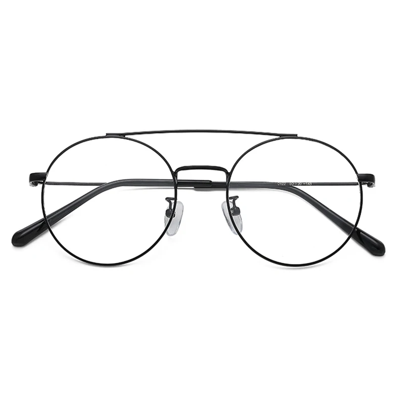 Индивидуальные круглые Двойные Лучи Cut Frame унисекс очки ретро Оптический Рецепт