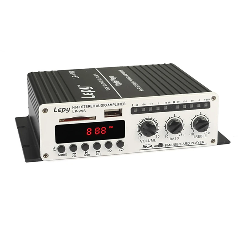 Lepy LP-V9S Max 180 Вт 20 Гц-10 кГц 2CH мини-переносной Hi-Fi стерео цифровой Мощность Усилители