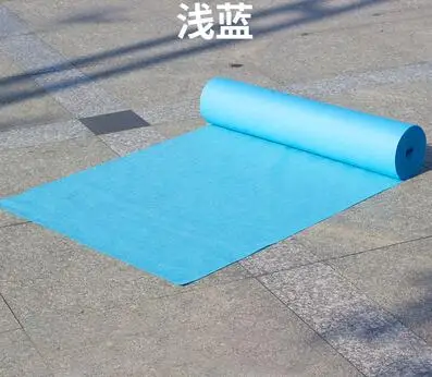 light blue Популярная чисто белая-дешевая Свадебная прохода VIP ковровая дорожка для церковного сценического зала Свадебная ковровая дорожка коврики - Цвет: light blue