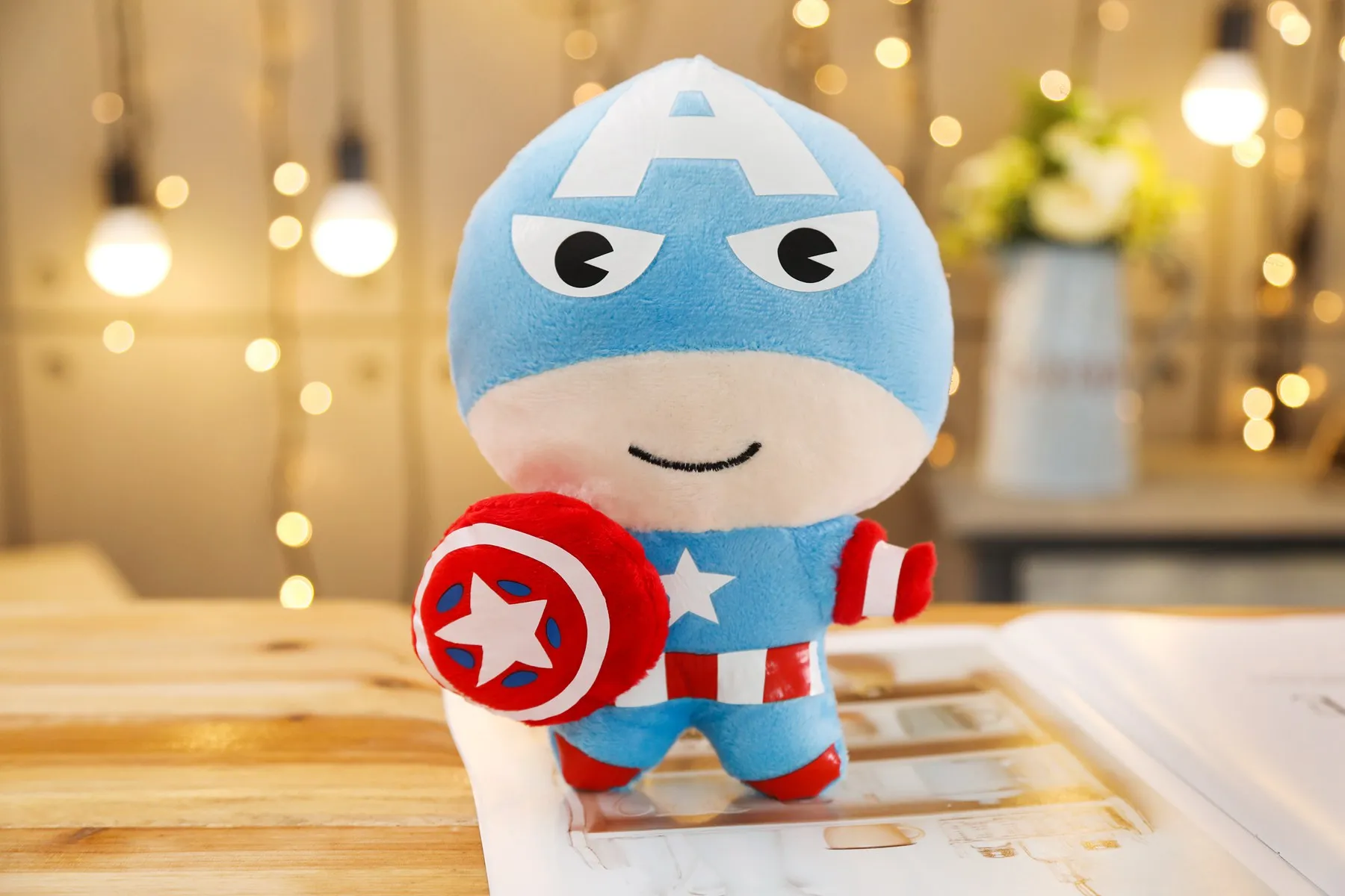 1 шт. 20 см Marvel Мстители 4 супер герой Мягкие плюшевые игрушки куклы Капитан Америка, Железный человек паук Тор плюшевые мягкие игрушки