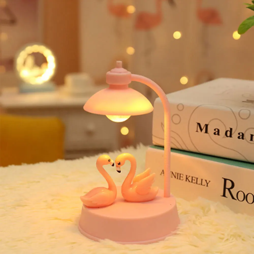 Flamingo Кролик Фламинго светодиодный ночной Светильник музыкальная шкатулка детские Ночники для детей Спальня игрушки Рождественский подарок для детей, ремесла - Испускаемый цвет: Flamingo
