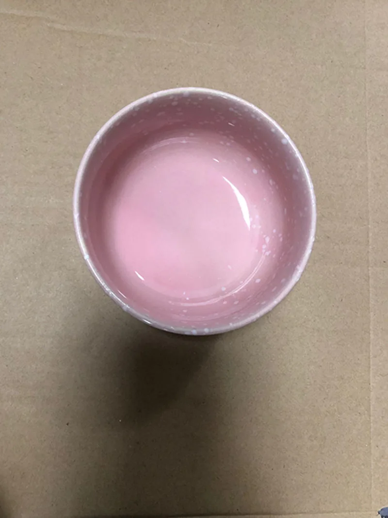 1PC pink bowl 4 шт 4 цвета чаши для злаков 4 шт ложки китайский фарфор керамика цветок сливы 105 мм(4 '') набор из 4 с подарочной коробкой - Цвет: 1PC pink bowl