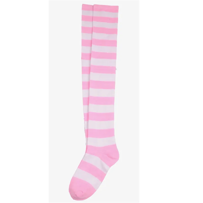 Полосатые Гольфы выше колена для девочек Новинка Meias engracadas Calcetines mujer Kawaii Sokken