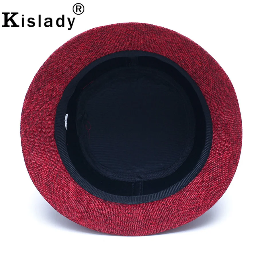 Kislady модная винтажная льняная фетровая шляпа для женщин новая весенняя летняя