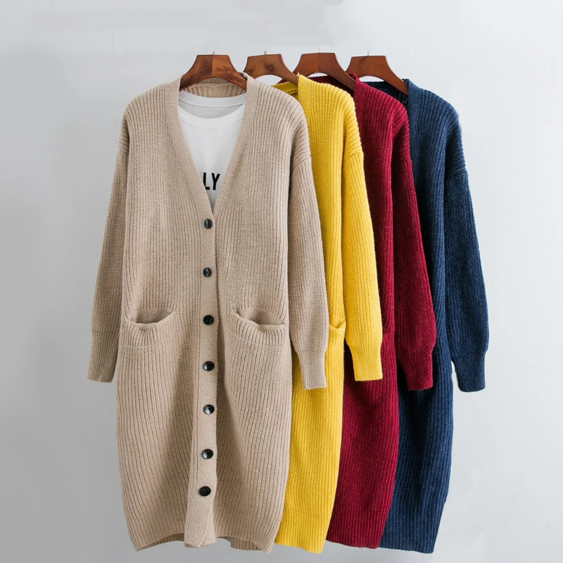 Осень-зима 2018 женские свитера на пуговицах кардиган сексуальный v-образный вырез