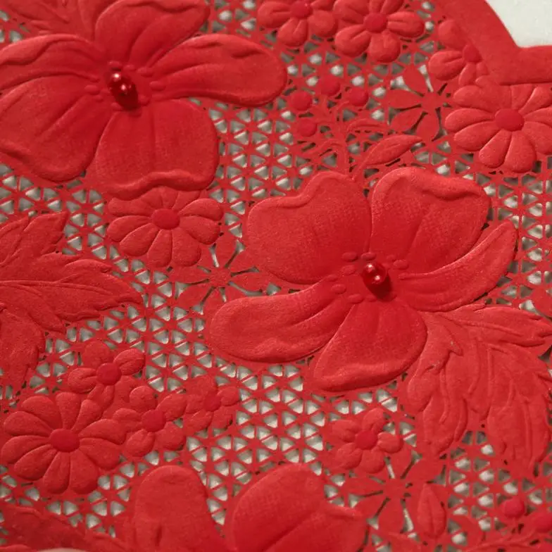 Персонализированные Элегантный Цветочный дизайн Лазерная Резка Свадебные