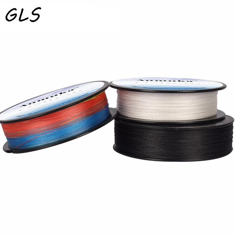 Супер сильная 100 м 4 пряди плетения PE плетеная леска веревка Multifilament 10LB-80LB | Спорт и