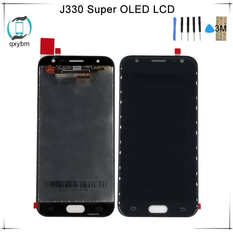 Супер OLED 5 0 &quotдля Samsung Galaxy J3 2017 J330 ЖК дисплей кодирующий преобразователь