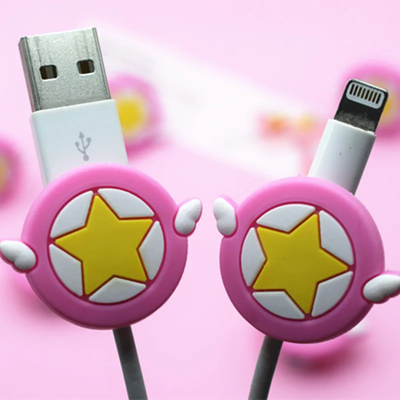 Силиконовый защитный чехол Superstar Mini для кабеля USB передачи данных iPhone /Samsung/Huawei |