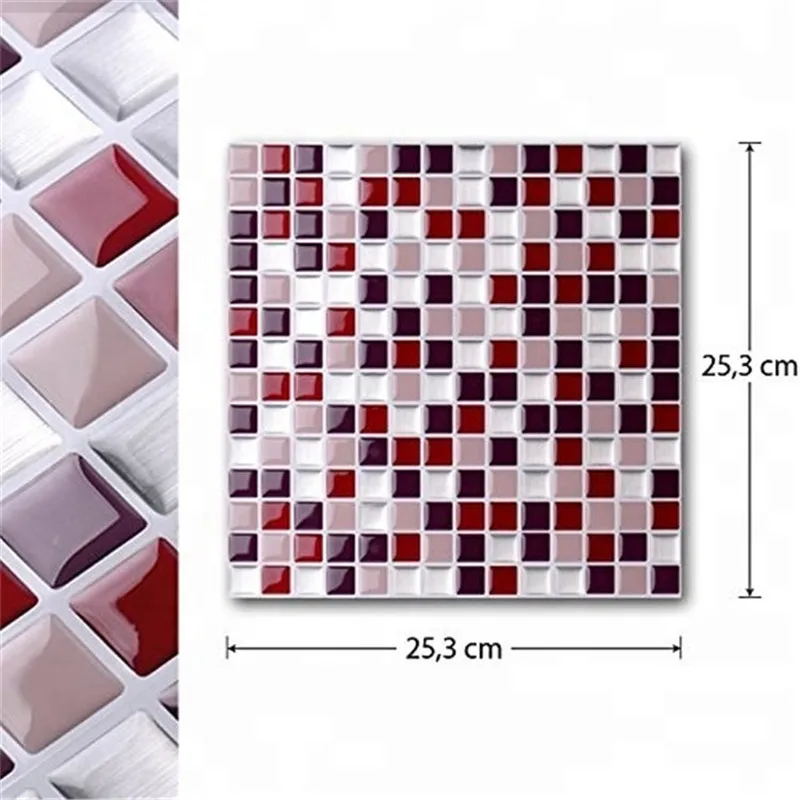 Vividtiles самоклеющиеся мозаичные плитки настенные наклейки DIY Кухня Ванная комната Домашний Декор винил