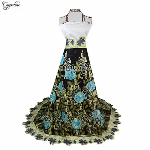 Excellent African veritable batik ankara wax lace fabric with water soluble for lady dress SLW93(6yards/lot) | Дом и сад