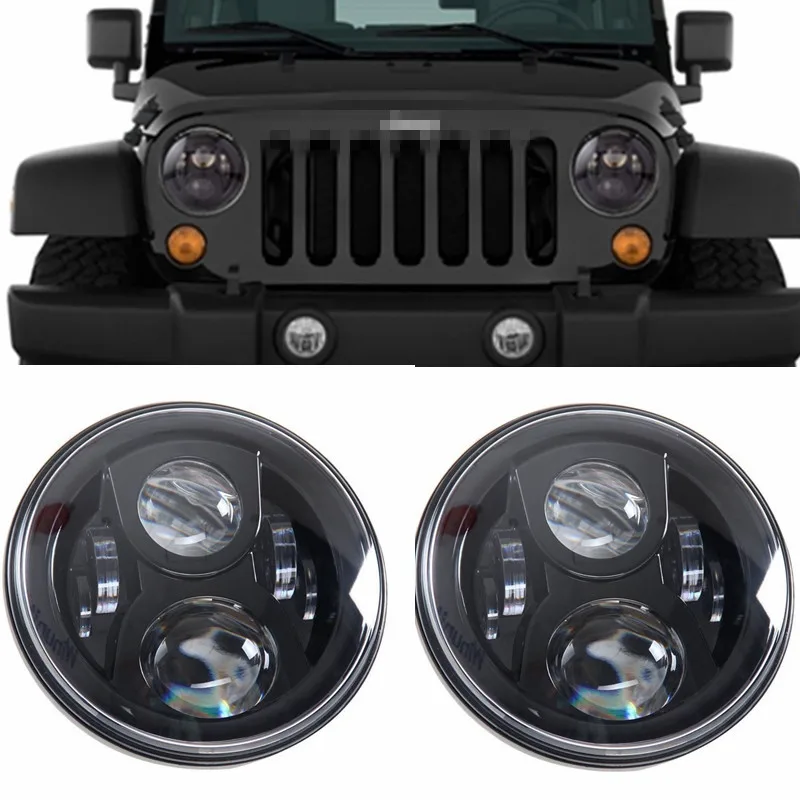 Marloo 7 дюймов Круглый фары проектора для Toyota Chevrolet C10 Грузовик Jeep Wrangler JK LJ JKU TJ CJ сахара Rubicon свобода