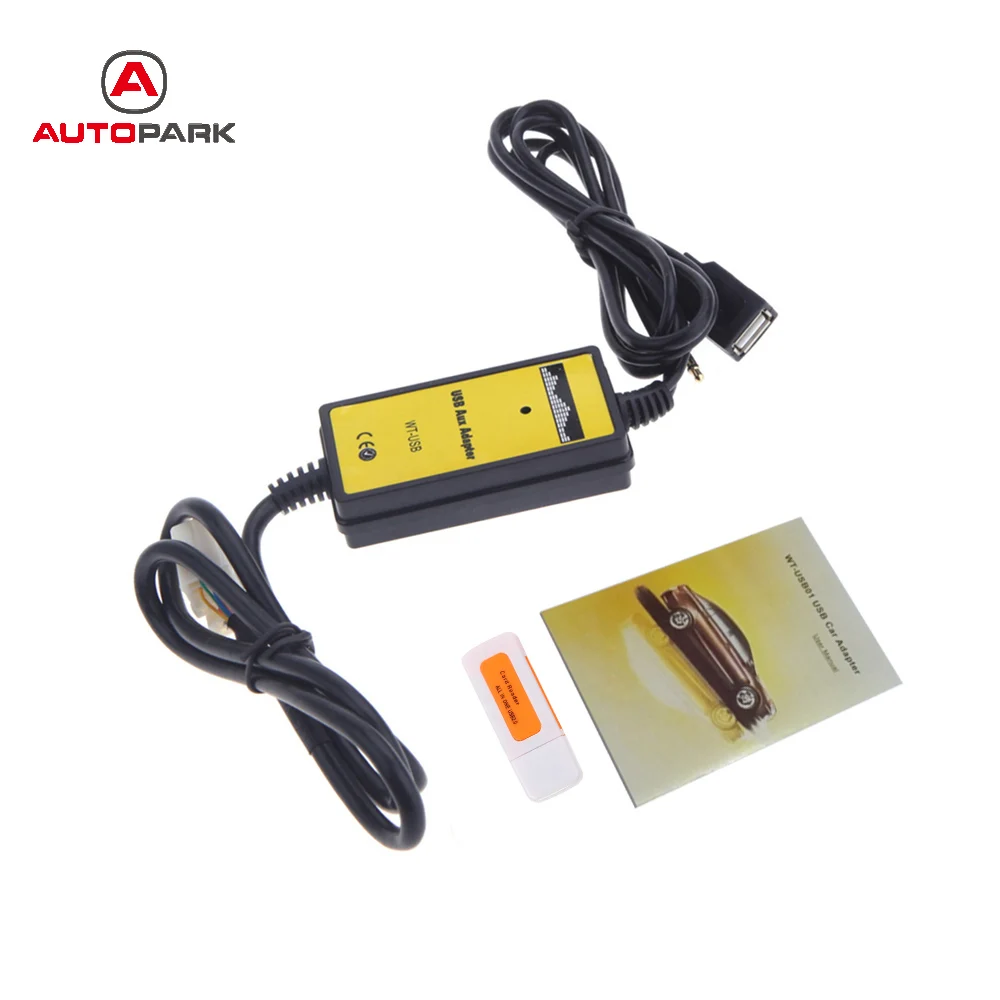 Профессиональный Автомобильный USB Aux-in кабель адаптер mp3-плеер радио интерфейс