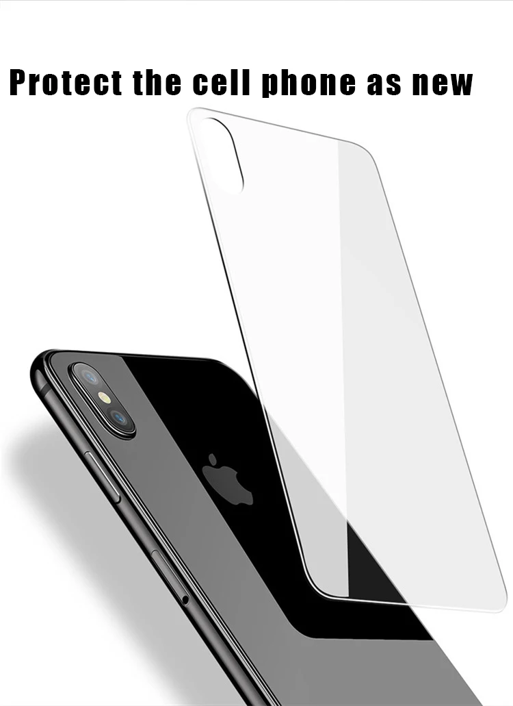 3 шт./лот Rozomg для iPhone X XSOCA задняя защитная пленка из закаленного стекла 0,33 мм 2.5D HD против отпечатков пальцев взрывозащищенный прозрачный цвет