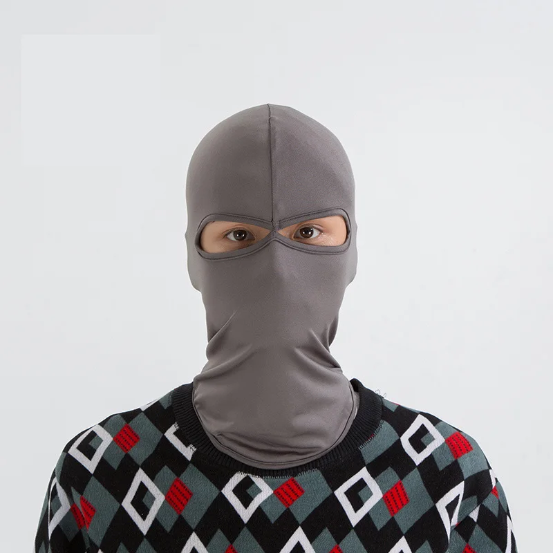 Gray Cycling Mask Мягкая защита от пыли защита от солнца шлем ветрозащитная черная белая маска для лица шеи Спортивная уличная велосипедная лицевая крышка - Цвет: Gray Cycling Mask