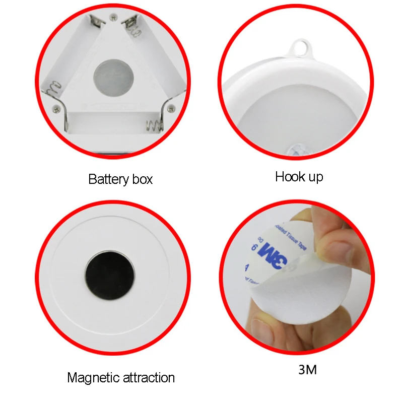 2021 LED Motion Sensor Night Light Indoor round lamp for Hallway Bathroom Bedroom Stairs Corridor | Лампы и освещение