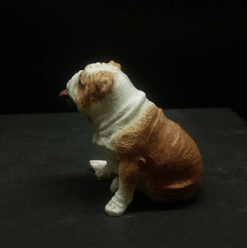 Hand made смолы ремесла Мини Декоративной Смолы Pet Британский Бульдог имитационная
