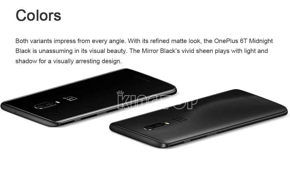 Oneplus 6T мобильного телефона 6/8GB Оперативная память 128/256 ГБ Встроенная память Snapdragon 845 Octa Core 6,4" двойной Камера Экран разблокировать телефон nfc