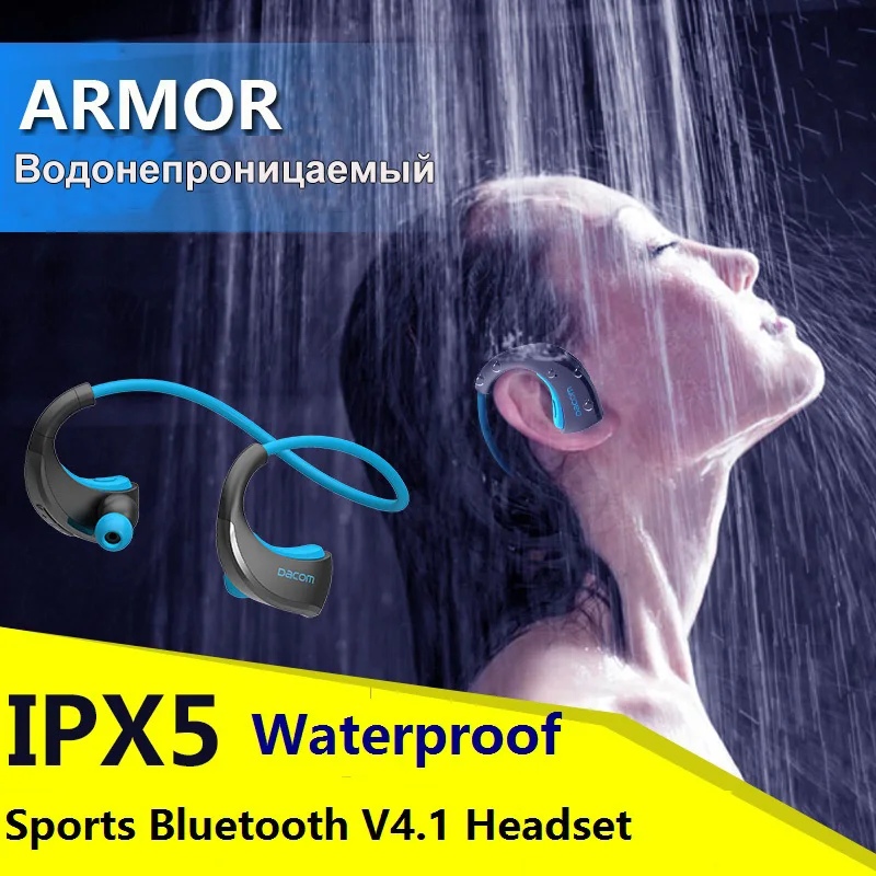 Броня IPX5 Водонепроницаемый Спорт гарнитура Беспроводной Bluetooth V4.1 наушники