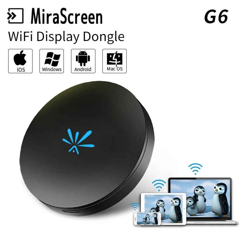 Mirascreen G6 беспроводной ключ с дисплеем приемник 1080 P HD ТВ палка 2 4G/5G Поддержка Miracast