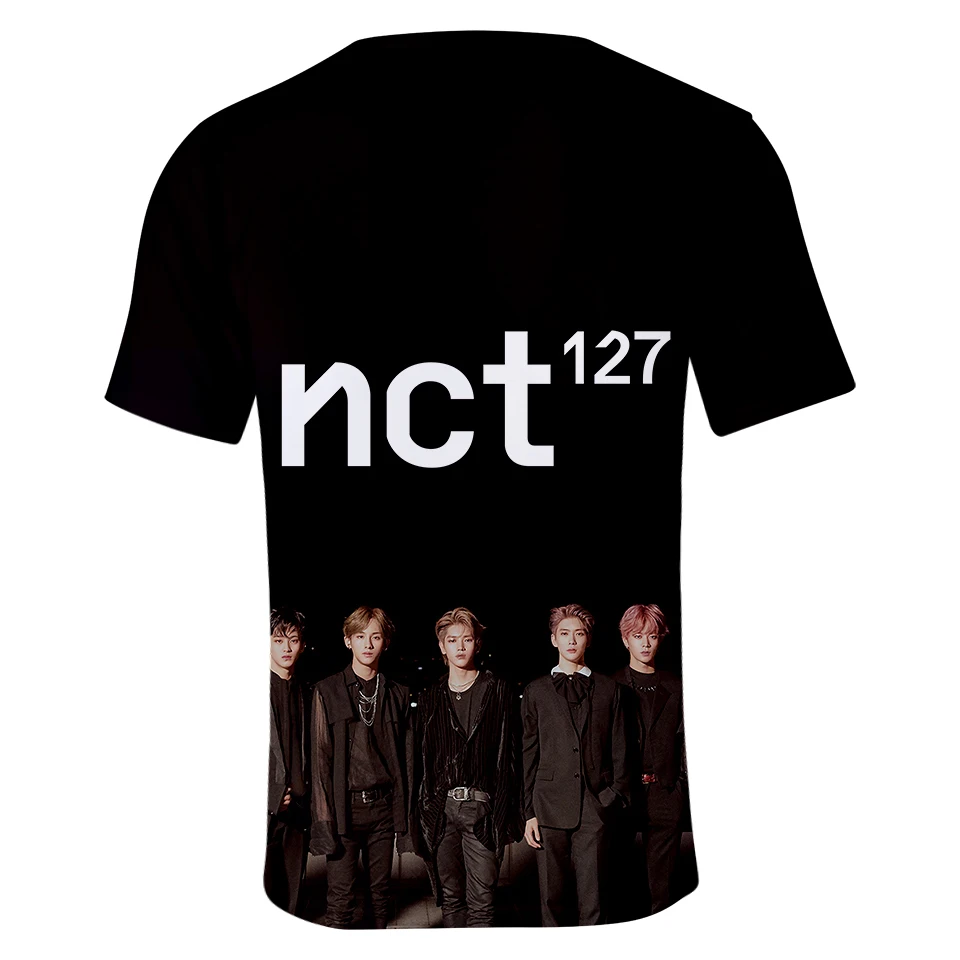 3D NCT 127 Menber Team футболка с коротким рукавом модная популярная Летняя повседневная