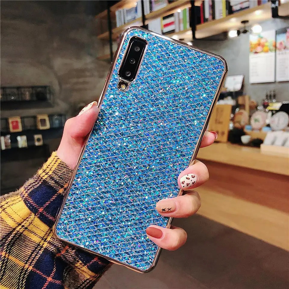 Для huawei P20 Pro P10 крышка Элитный бренд 3D блеск мягкий чехол Bling с покрытием для P9 P8 Lite