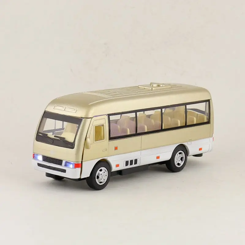Литье под давлением модель игрушки/TOYOTA Coaster автобус автомобиль/тяга/звук и свет/Набор для обучения/подарок для детей