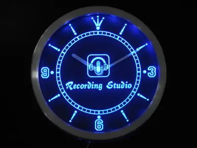 Яркие неоновые светодиодные настенные часы nc0370 | Дом и сад
