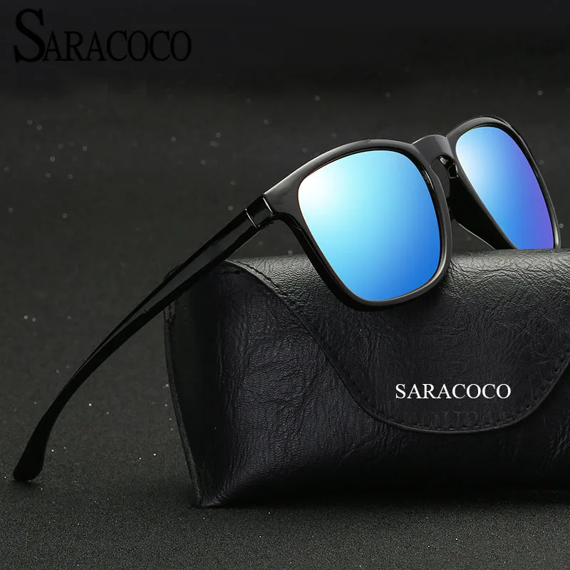 

SARACOCO Suqare Polarized Driving Sunglasses Women 2017 Vintage Brand Designer Eyewear Glasses Shades for Men Oculos CO20