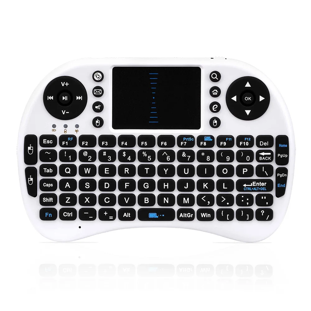 Популярная Мини Беспроводная клавиатура Air Mouse i8 2 4G USB QWERTY с тачпадом Teclado для ПК