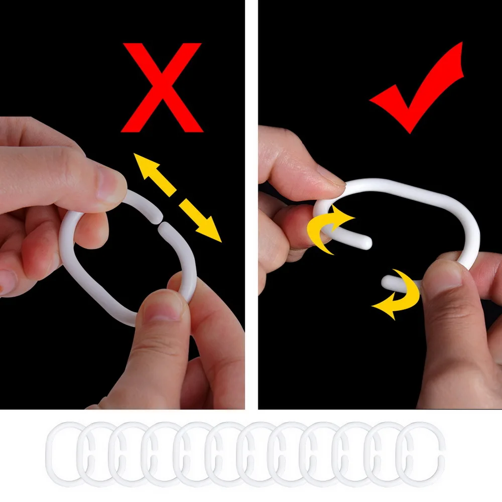 Занавеска для ванной из полиэстера украшение дома набор занавесок комнаты с 12