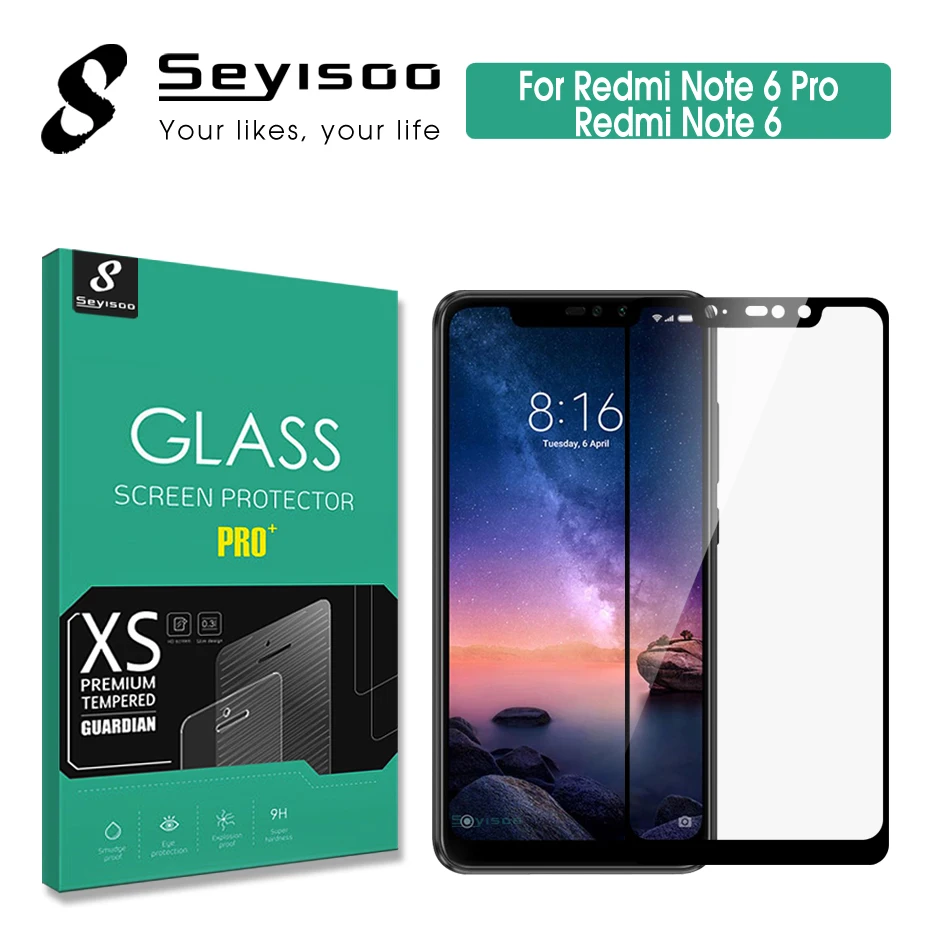 100% оригинальное полностью покрывающее защитное закаленное стекло Seyisoo для Xiaomi