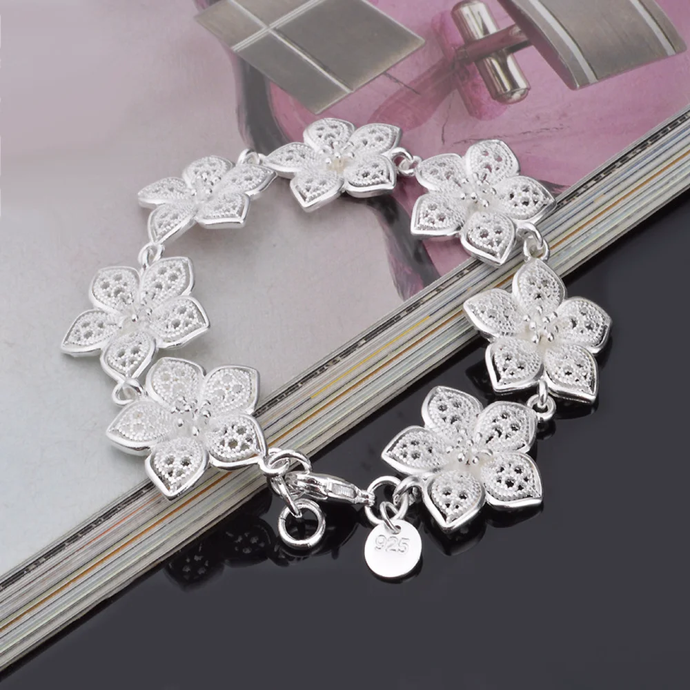 Bangle Bracelet Rose Flower Sexy Jewelry Charm For Women Cuff Collection Trendy | Украшения и аксессуары