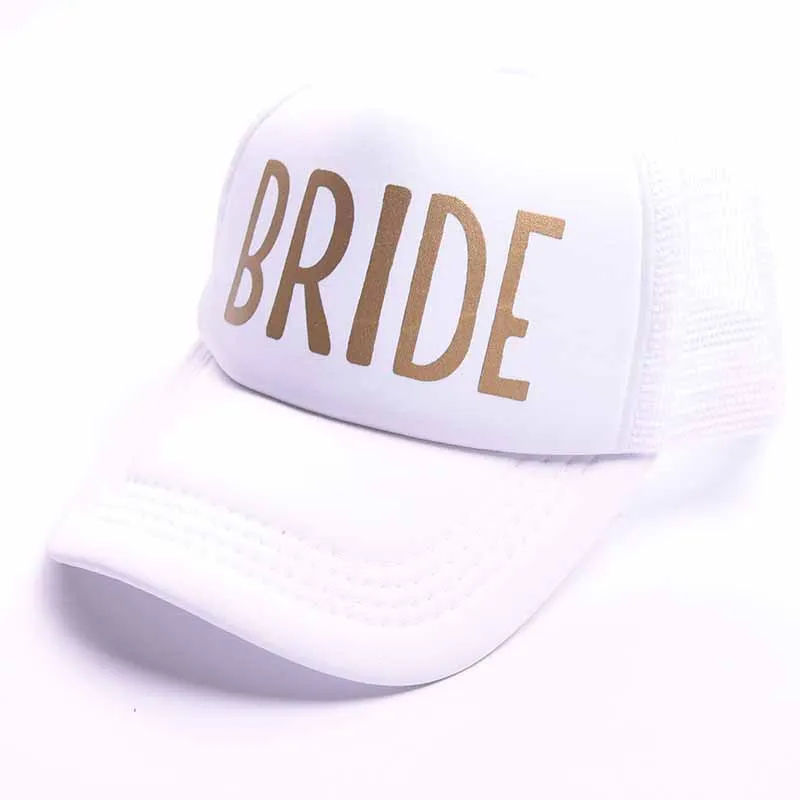 BRIDE Гавайский вечерние украшения надпись «Bride Tribe» шляпа Кепки невесты команду, чтобы быть Бейсбол Кепки девичник вечеринка Свадьба украшение невесты Кепки, J - Цвет: BRIDE