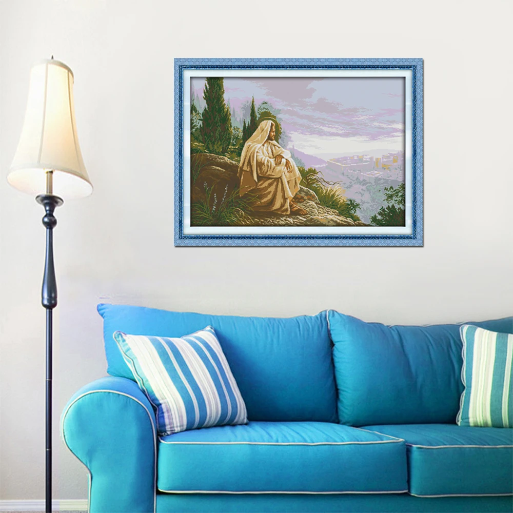 Набор для вышивки крестиком Joy Sunday с изображением Иисуса|joy sunday|embroidery diycross stitch set |