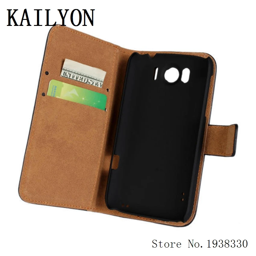 Роскошный чехол kailyon для HTC Sensation XL X315e G21 кошелек из натуральной кожи мобильного