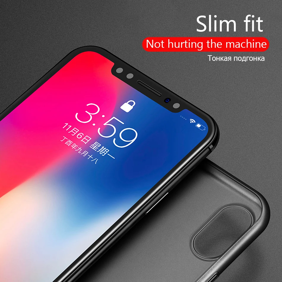 Ультратонкий матовый чехол OLAF для iPhone 7 8 6 6s Plus жесткий прозрачный из поликарбоната X защитный