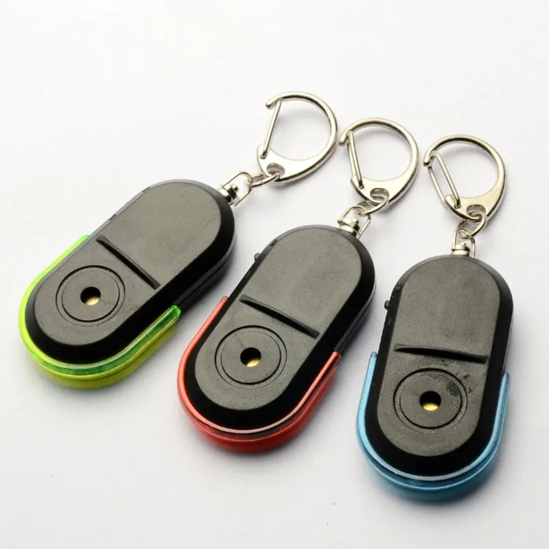 Свисток Звук светодиодный светильник анти потерянный сигнал тревоги Key Finder