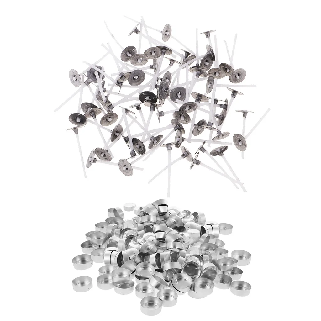 300 шт. фитиль свечи подсветильник чник для чая чехол алюминиевый контейнер Сделай