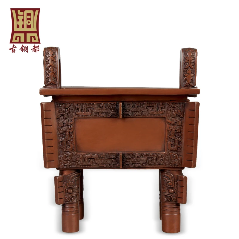 Бронза медь Simuwu четырехгранный триангуляционный знак бронза орнамент ремесла