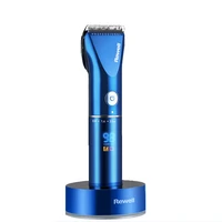 professional hair clipper rechargeable trimmer lithium battery titanium alloy blade cutter adjustable comb fine tuning 100 240v