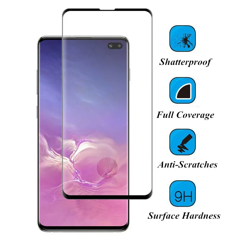 3D изогнутая защитная пленка из закаленного стекла для Samsung Galaxy S20 Ultra S10 5G E Lite S9 Note 10